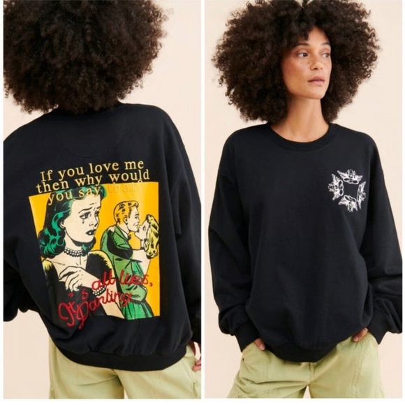 Boys Lie Tops - Boys Lie Don’t Say It Darling Crew Neck Sweatshirt size Small/Medium